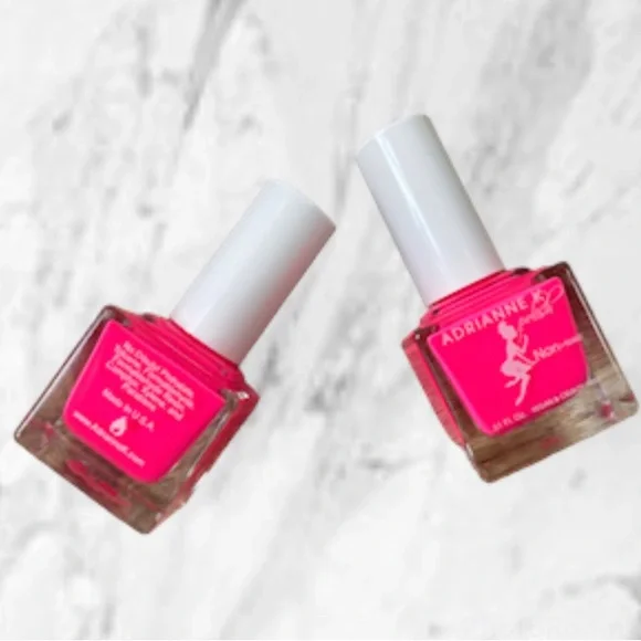 ADRIANNE K NONTOXIC Neon Nail Polish, Pink Miami Fast Drying. Safe 4 T… - Picture 8 of 8